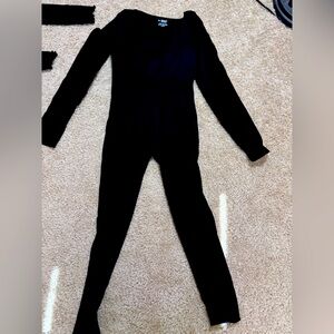 Black Full Length Body Suit